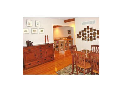 Looking towards hallway w/built-ins.