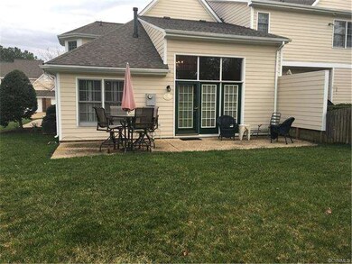 Private  and spacious patio in rear of home