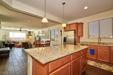 Kitchen Island w/ View of Great Room