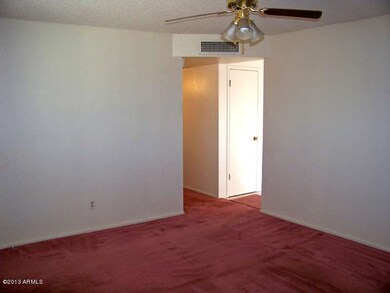 Bedrooms to left, kitchen to right