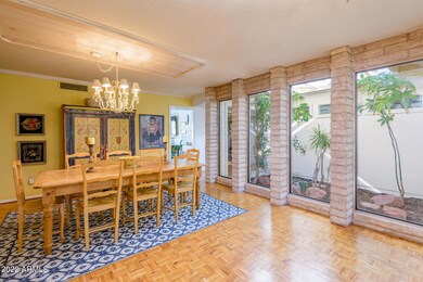 Dining by atrium
