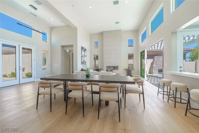 Dining space featuring light wood-style flooring,