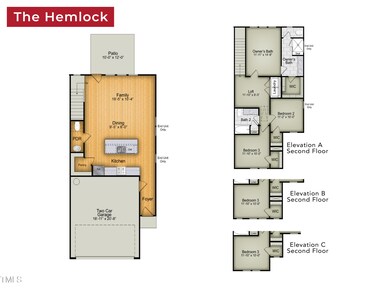 Hemlock Floor Plan - MLS
