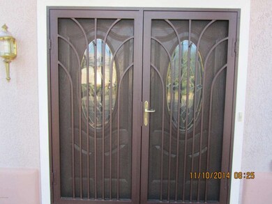 Double door entry with security doors