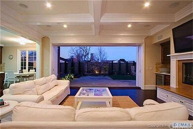 Great Room with pocket doors.