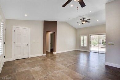 GREAT ROOM WITH PORCELAIN TILE / CEILING FANS RECE