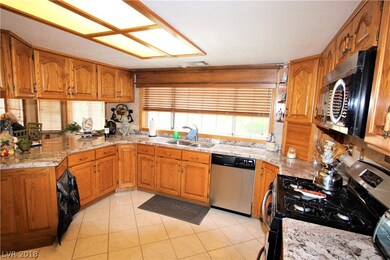 This well laid out kitchen has stainless appliance