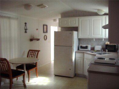 Another view of the kitchen showing where you sit 