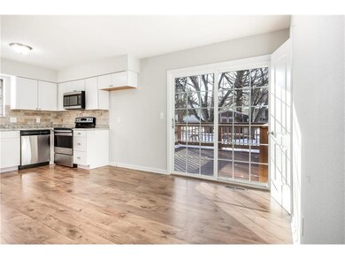The dining area is in the 18 x 9 kitchen and has n
