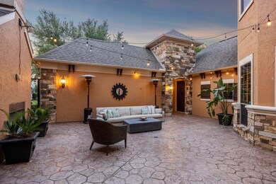 Experience the enchanting ambiance of the courtyar