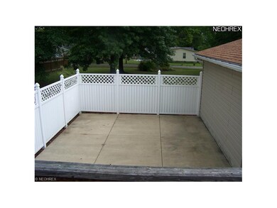 Private back patio