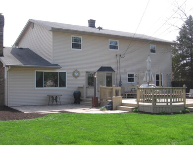 Deck with grilling area.