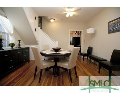 Dining Room. View of Dining Room from Living Room.