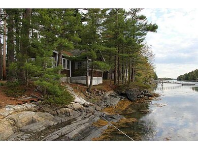 Exterior Front. Maine cottage on a...