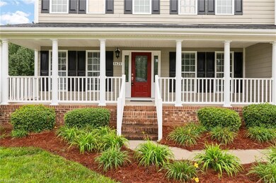 Can't you see yourself rocking on this front porch.  Pick the refreshment.  This will be a wonderful porch to spend time on at any point in the day! Don't miss the screened porch.  Those pictures are coming.
