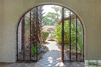 Arched entrances to the courtyard.