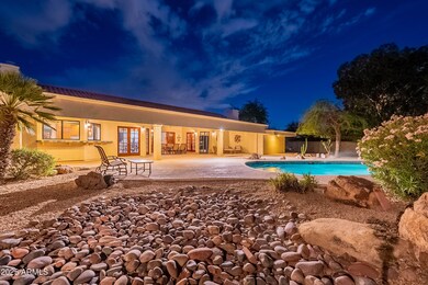 Twilight Backyard