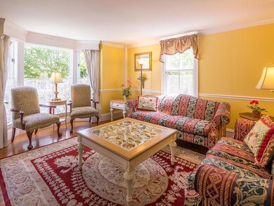 Comfortable parlor with view to the...