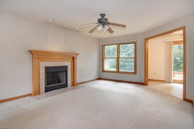 This beautiful gas fireplace is the central focus 