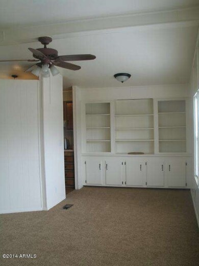 Built-in book shelves