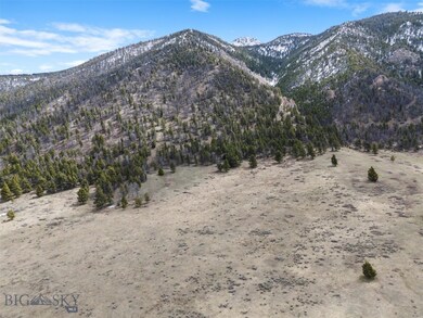 Looking east. East boundary line Borders Gallatin