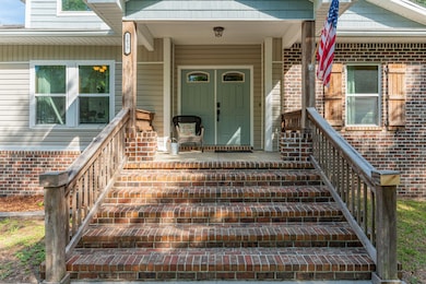 Wide front porch