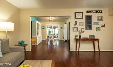 Living room view towards Dining Room