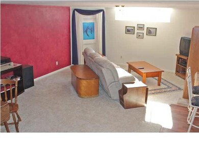 Basment Family Room is open with view out window t