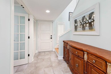 Foyer - Study/office is behind the frenchdoors.  N