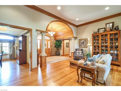 View of the living room, foyer and dining
