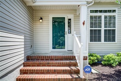Covered front porch entry
