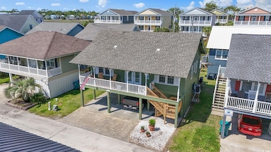 Aerial view of residential area