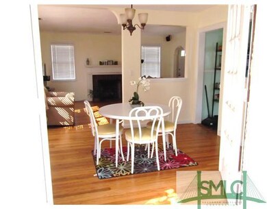 Dining Room. Living room has wood burning fire pla