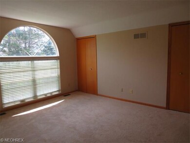 A view of the closet wall in the Master Bedroom.  
