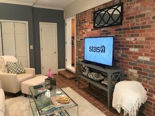Brick Wall in family room
