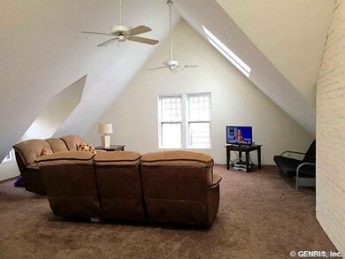 Living Room. Skylights fill the living room with s