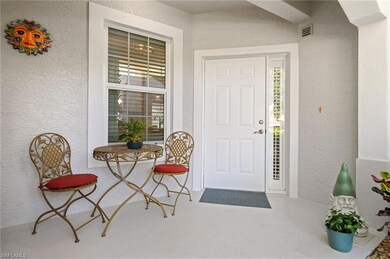 Spacious covered front entryway.