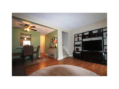 1st Floor Plan. Steps in the Living Room lead to t