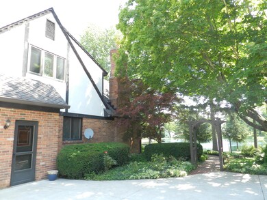 Driveway side of house