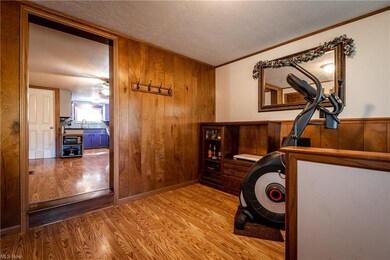 Front entrance opens to kitchen