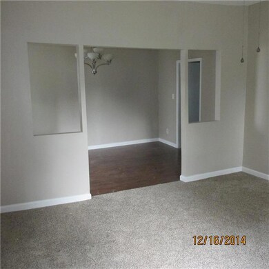 Living room into dining room