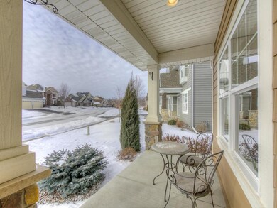 Enjoy the front porch where you can chat with neig