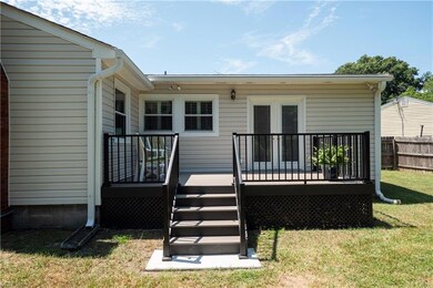 Deck off of primary bedroom
