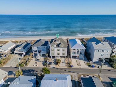 Aerial streetside view