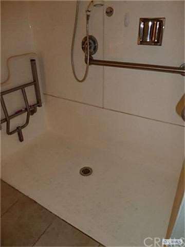 Roll in Shower with pull down seat