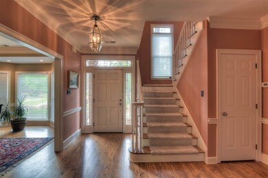 View from great room into lovely 2-story entry.
