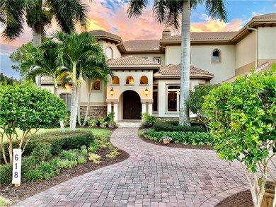 618 Cypress Way East, Main Entry & circular drive