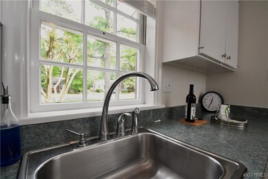 Newer faucet and large kitchen sink
