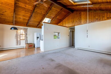 Living room opens to the dining area