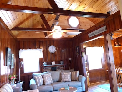 Vaulted ceiling in Livingroom